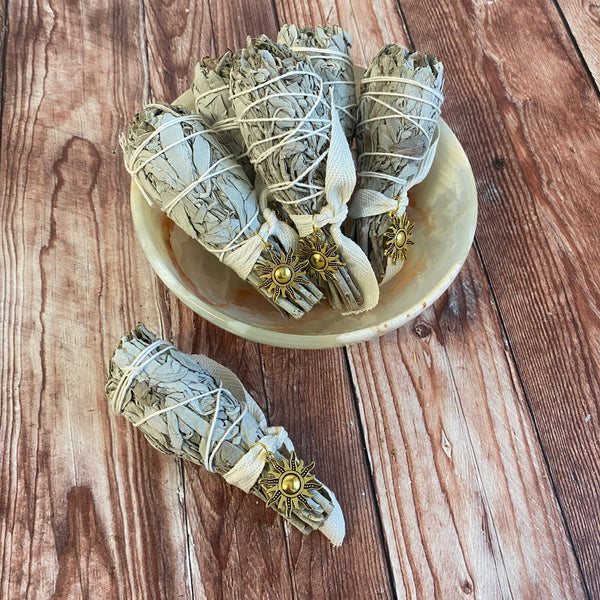Handcrafted California White Sage Smudge Torch