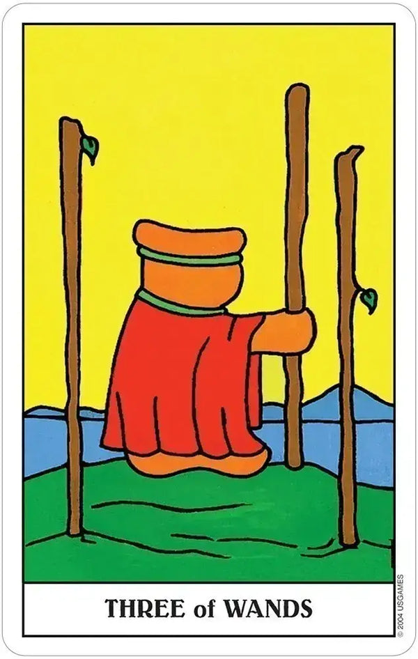 Gummy Bear 'Three of Wands' Tarot Card