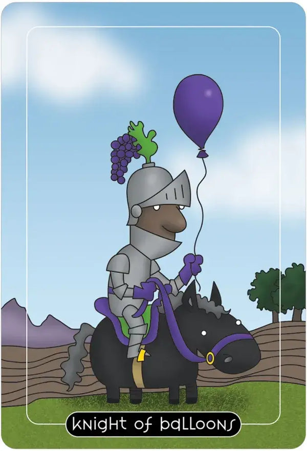 Stoller 'Knight of Balloons' Tarot Card