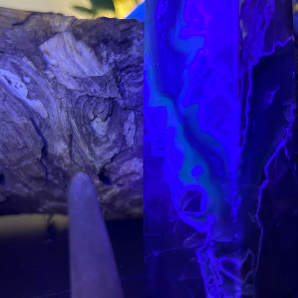 Volcano Agate (UV Reactive) - Close up view