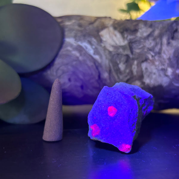 Fuchsite with Rubies (UV Reactive) - Powerful spiritual ally