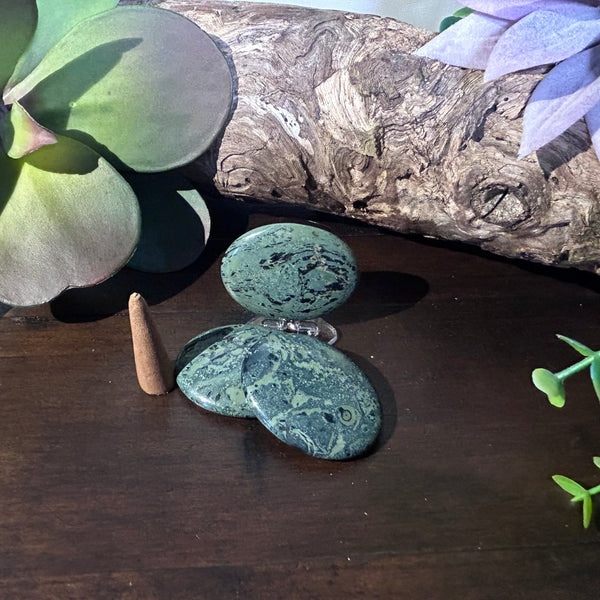 Kambaba Jasper Worry Stone - Protective energy