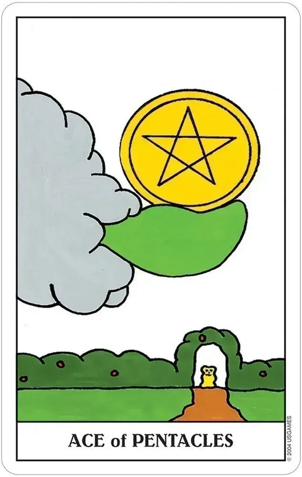 Gummy Bear 'Ace of Pentacles' Tarot Card