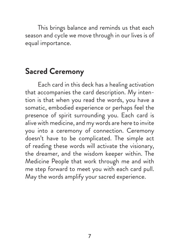 The Sacred Medicine Oracle - How to Use page 7