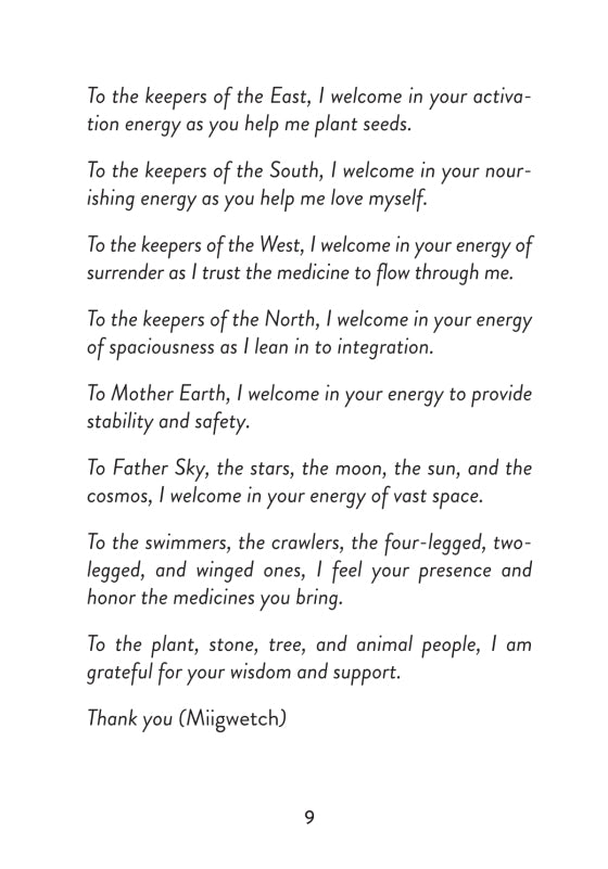 The Sacred Medicine Oracle - How to Use page 9