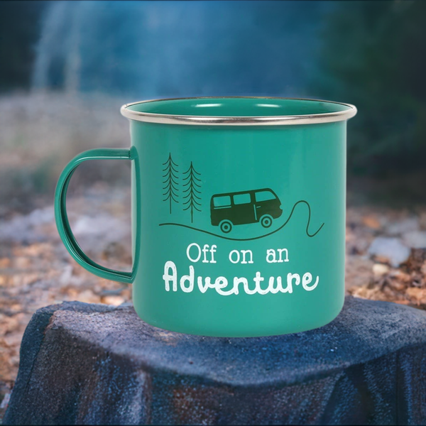 Green Camping Mug