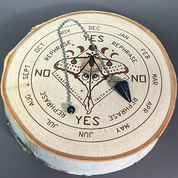 Blue Goldstone Pendulum #M076 - Lucid Willow - Pendulum