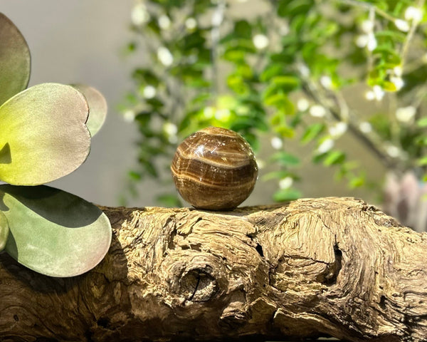 Chocolate Calcite 45mm Sphere #S002 - Lucid Willow - Crystal