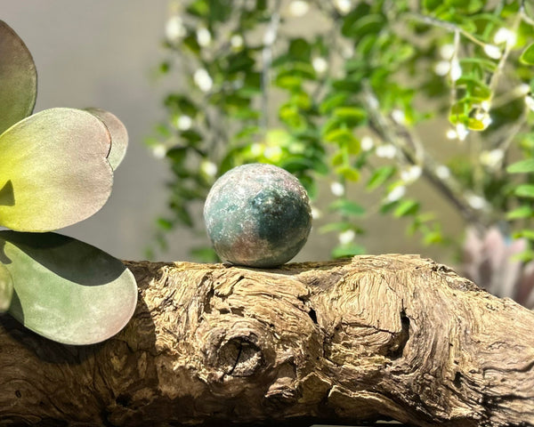 Fancy Jasper Crystal Sphere #S004 | 47mm Diameter - Lucid Willow - Crystal