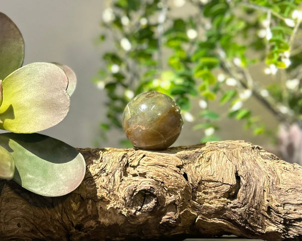 Fancy Jasper Crystal Sphere #S007 | 47mm Diameter - Lucid Willow - Crystal