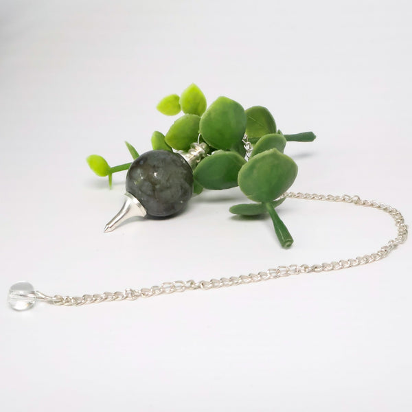 Labradorite Ball Pendulum | Divination Pendulum - Lucid Willow - Pendulum