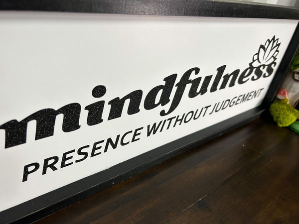 Mindfulness: Presence without Judgement | Wall Decor - Lucid Willow - Home Decor