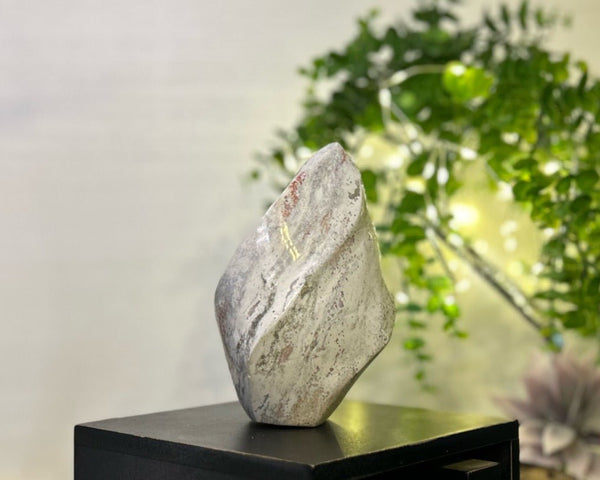 Pastel Ocean Jasper Spiral #C098 - Lucid Willow - Crystal