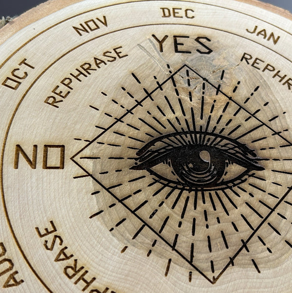 Seeing Eye Pendulum Board - Handcrafted Live Birch - Lucid Willow - Pendulum Board