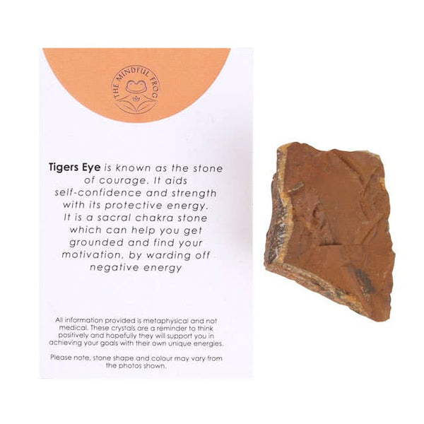 Tiger's Eye Natural Rough Crystal | Tiger's Eye Pocket Stone - Lucid Willow - Crystal