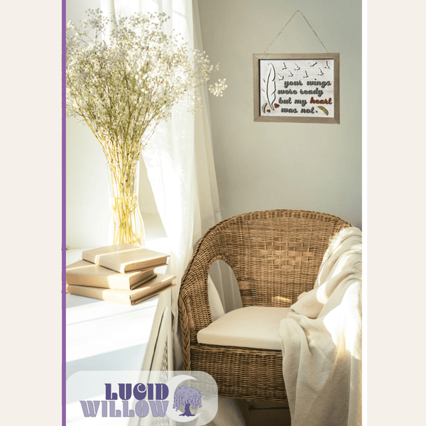 Your Wings Were Ready 3D Handcrafted Wall Decor #H007 - Lucid Willow - Wall Decor
