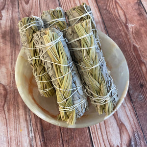 White Sage Sweetgrass Smudge Stick
