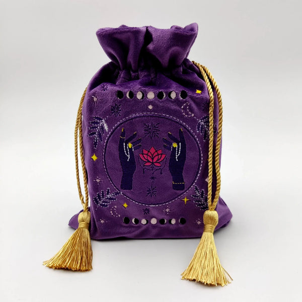 Exquisite Purple Velvet Bag