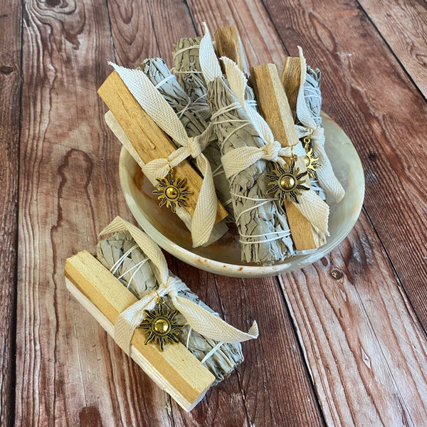 Delicately-tied California White Sage Smudge Bundle
