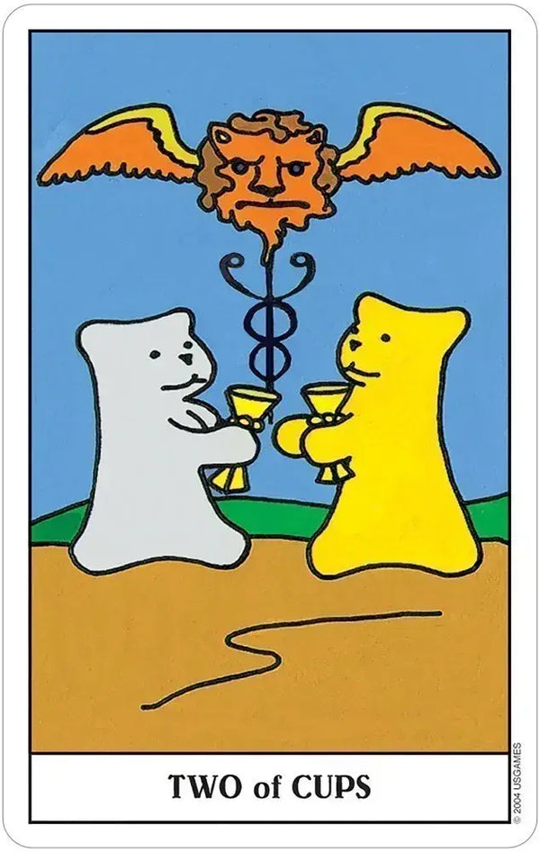 Gummy Bears 'Two of Cups' Tarot Card