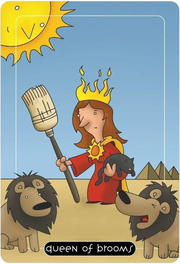 Stoller 'Queen of Brooms' Tarot Card