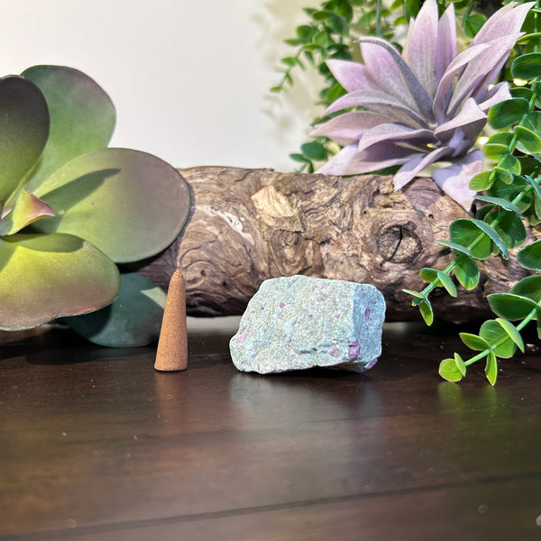 Fuchsite with Rubies