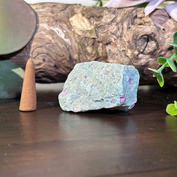 Fuchsite with Rubies - Enchanting blended crystal