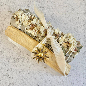 White Sinuata Sage Smudge Bundle