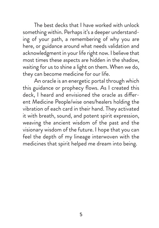 The Sacred Medicine Oracle - Introduction page 5