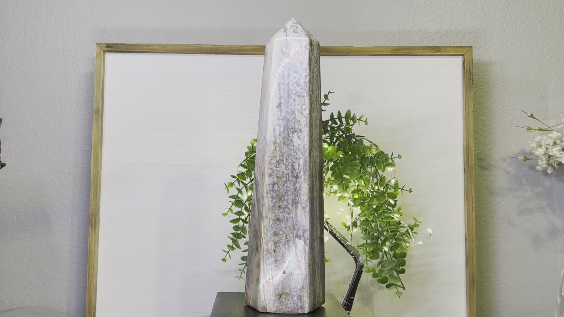 14" tall Ocean Jasper tower