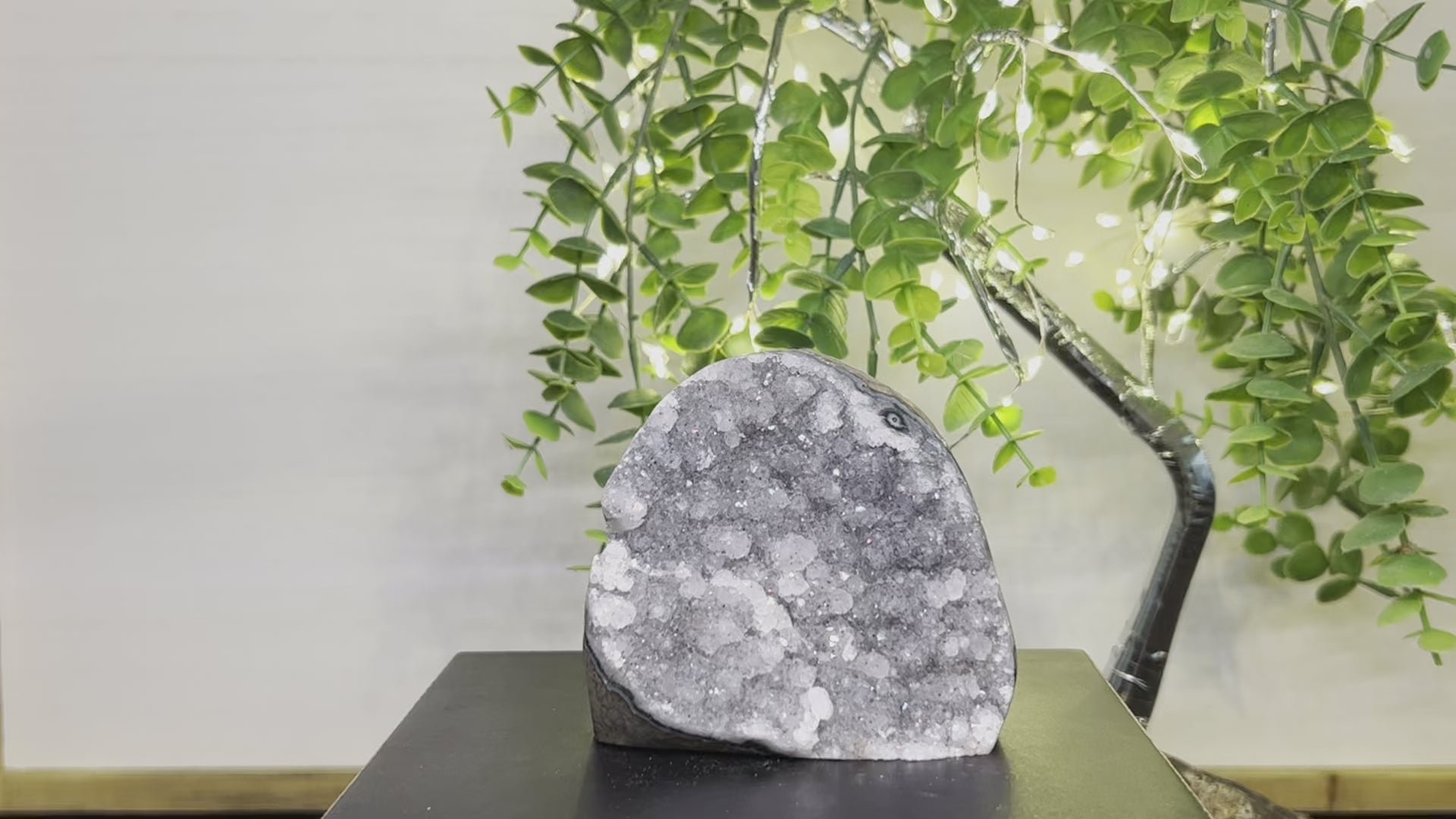 Beautiful grey amethyst cluster