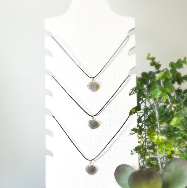 Agate Heart Necklace