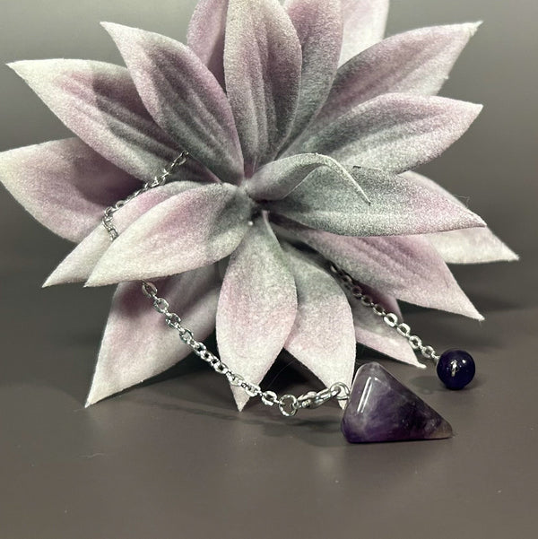 Amethyst Pendulum | Divination Crystal Pendulum - Lucid Willow - Pendulum