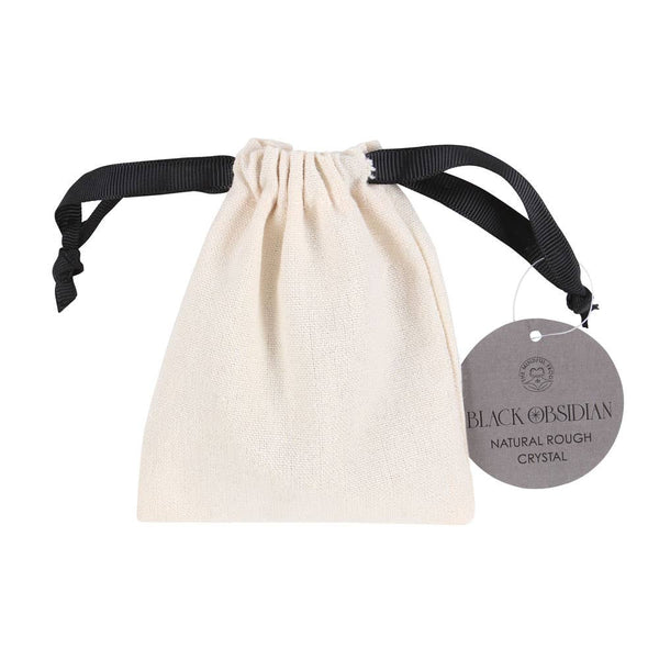 Black Obsidian Natural Rough Crystal | Black Obsidian Pocket Stone - Lucid Willow - Crystal