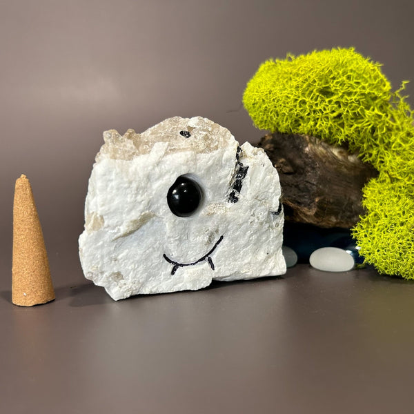 Crystal Buddy (Sullivan aka: Sully) | Black Tourmaline|Albite - Lucid Willow - Crystal Buddy