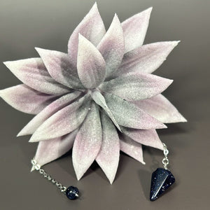 Blue Goldstone Pendulum #M076 - Lucid Willow - Pendulum