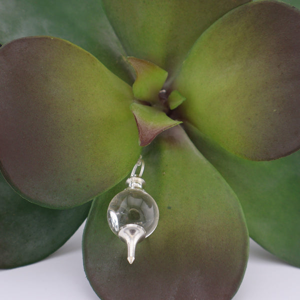 Clear Quartz Ball Pendulum #M026 - Lucid Willow - Pendulum