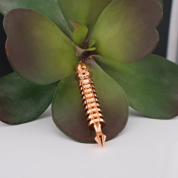 Copper Metal Tiered Pendulum #M028 - Lucid Willow - Pendulum