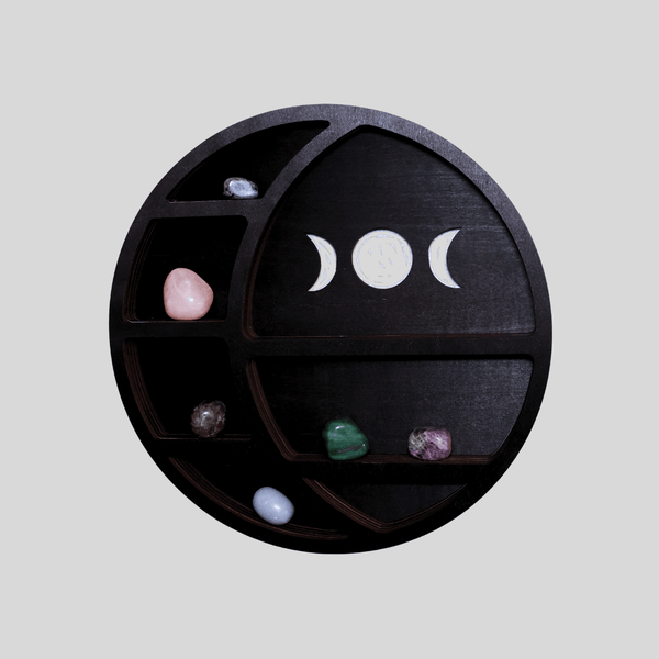 Display Shelf Moon Cycle #A004 - Lucid Willow - Wall Decor
