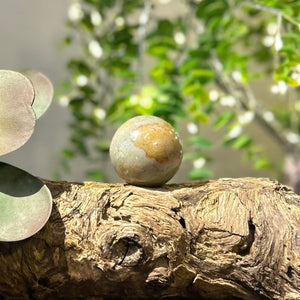 Fancy Jasper Crystal Sphere #S011 | 43mm Diameter - Lucid Willow - Crystal