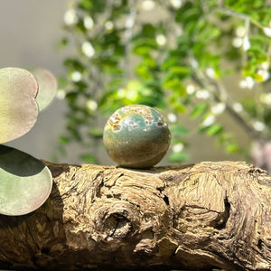 Fancy Jasper Crystal Sphere #S006 | 45mm Diameter - Lucid Willow - Crystal