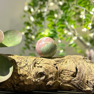 Fancy Jasper Crystal Sphere #S008 | 45mm Diameter - Lucid Willow - Crystal