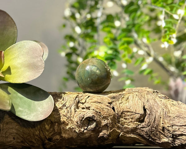 Fancy Jasper Crystal Sphere #S007 | 47mm Diameter - Lucid Willow - Crystal