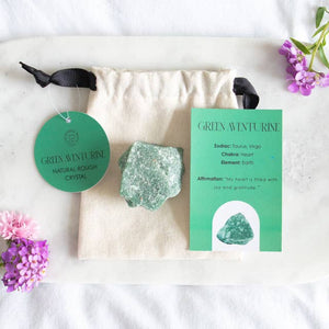 Green Aventurine Natural Rough Crystal | Green Aventurine Pocket Stone - Lucid Willow - Crystal