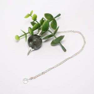 Labradorite Ball Pendulum | Divination Pendulum - Lucid Willow - Pendulum