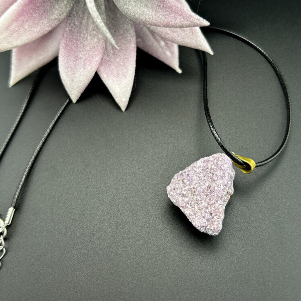 Lepidolite Necklace #J039 - Lucid Willow - Necklace
