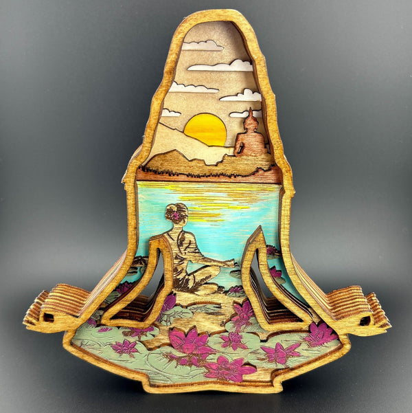 3D Meditation Wall Art 