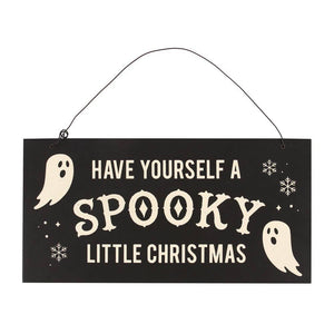 Gothic Christmas Hanging Sign