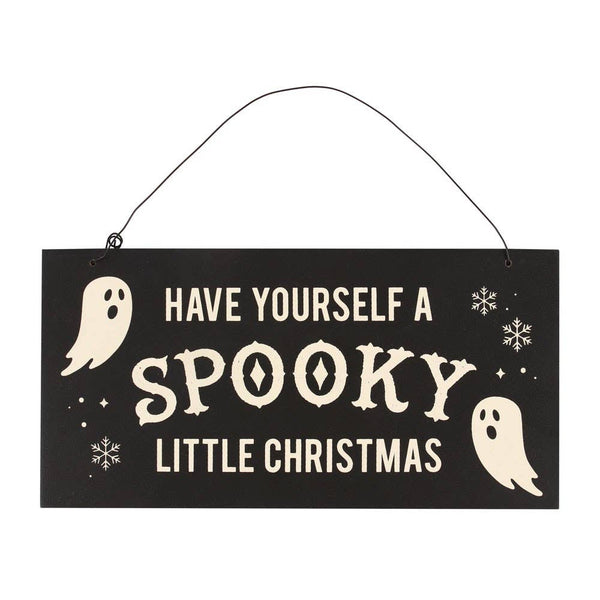 Gothic Christmas Hanging Sign