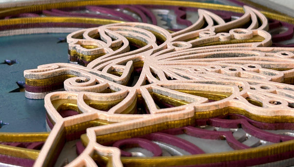 Moon Fairy 3D Handcrafted Wall Decor #H002 - Lucid Willow - Wall Decor